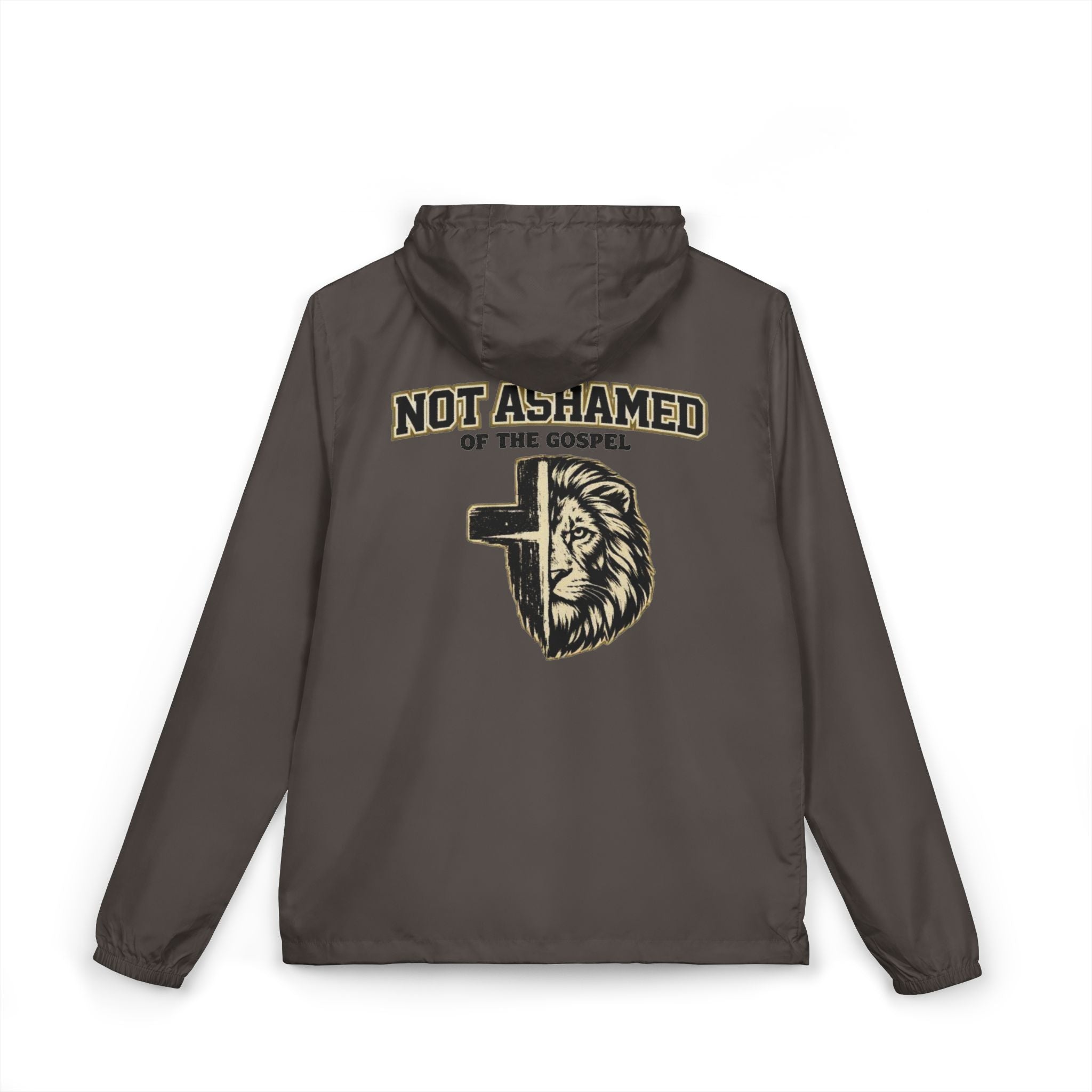 Not Ashamed of the Gospel Lion Cross Windbreaker Jacket