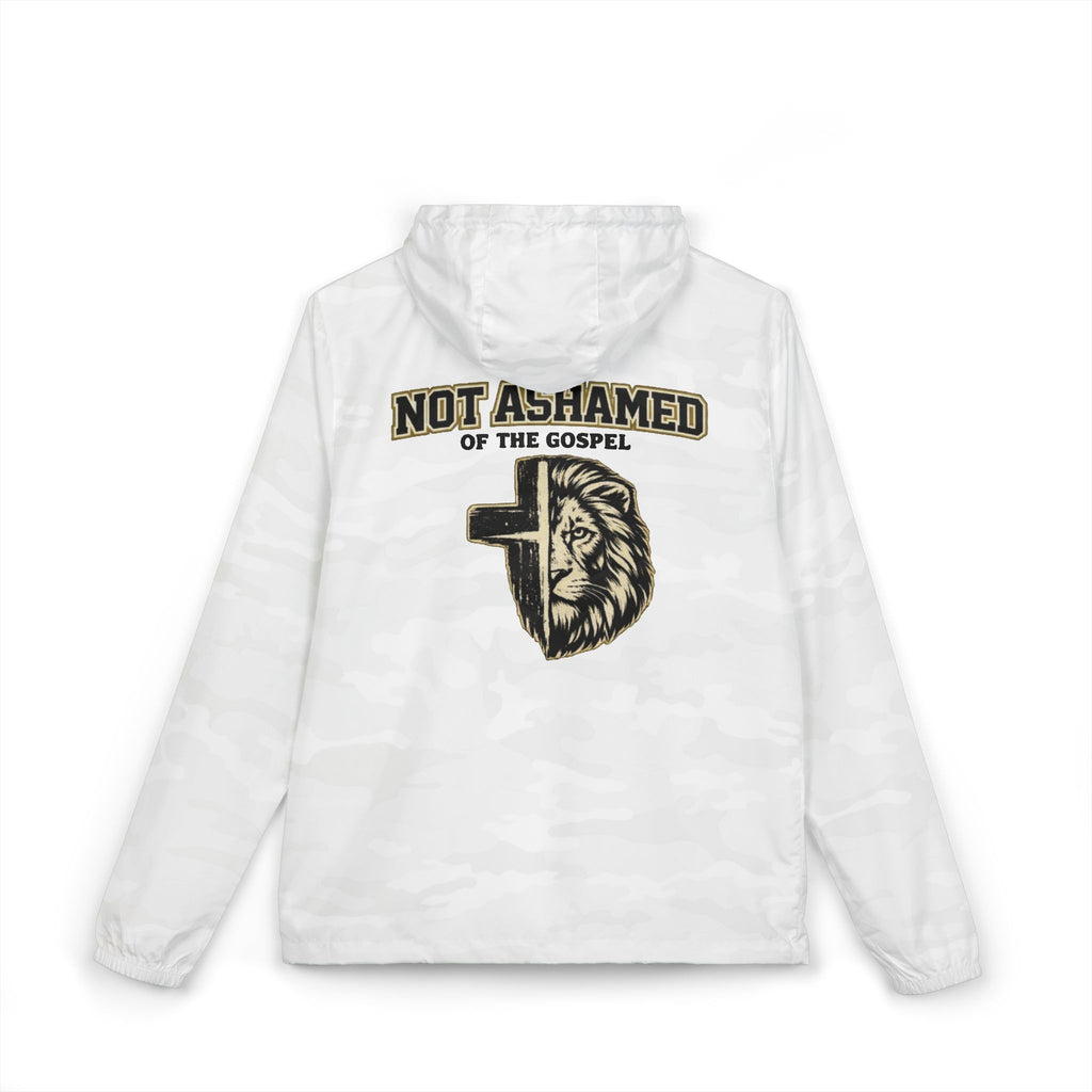 Not Ashamed of the Gospel Lion Cross Windbreaker Jacket