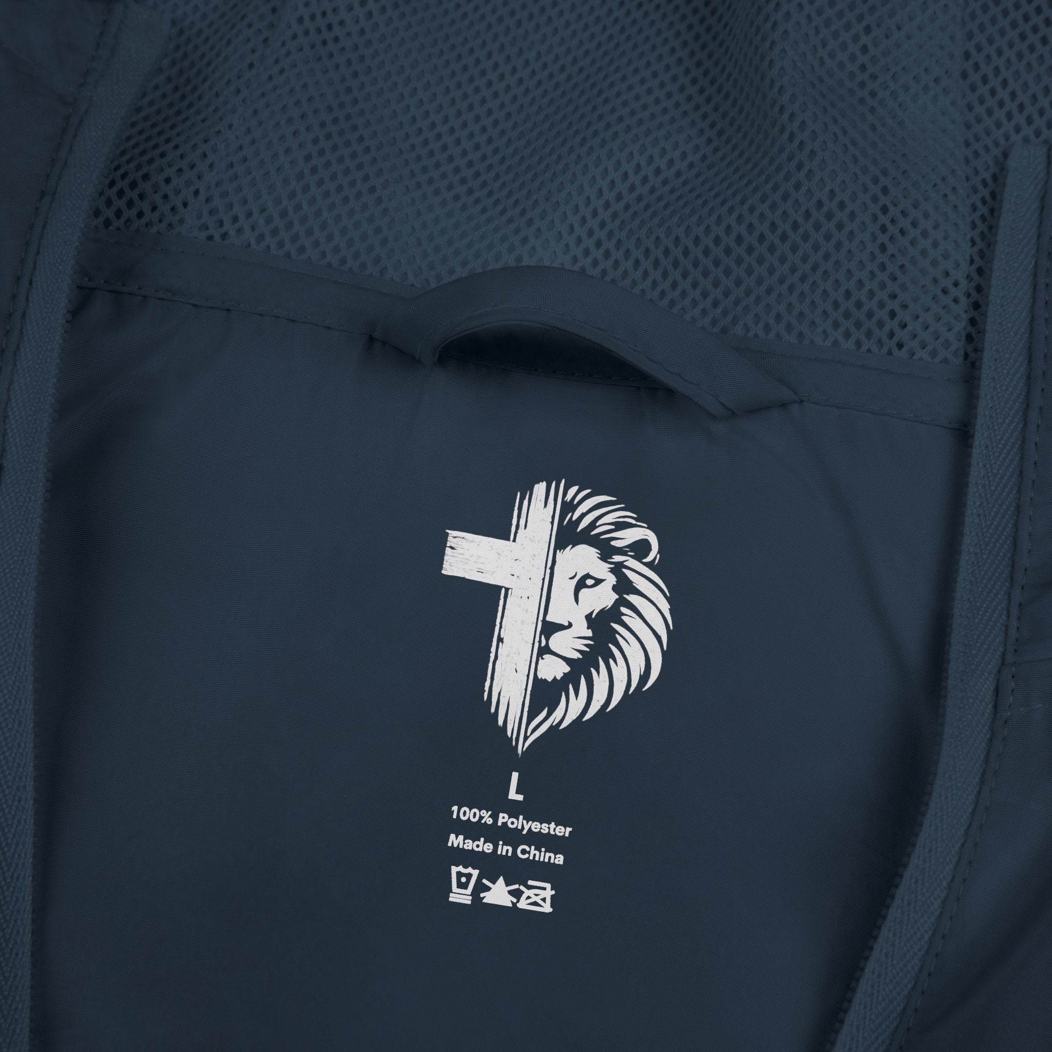 Not Ashamed of the Gospel Lion Cross Windbreaker Jacket