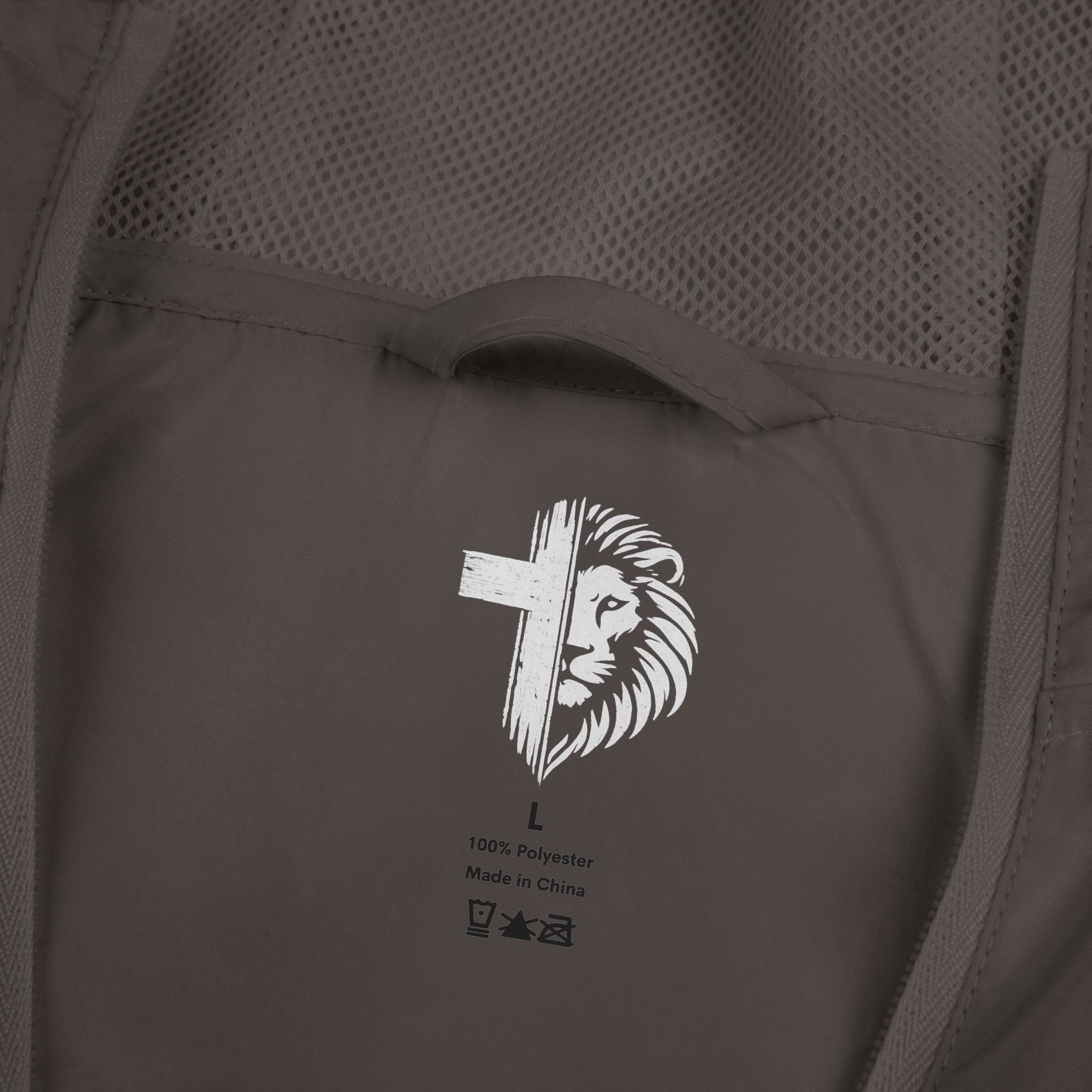 Not Ashamed of the Gospel Lion Cross Windbreaker Jacket