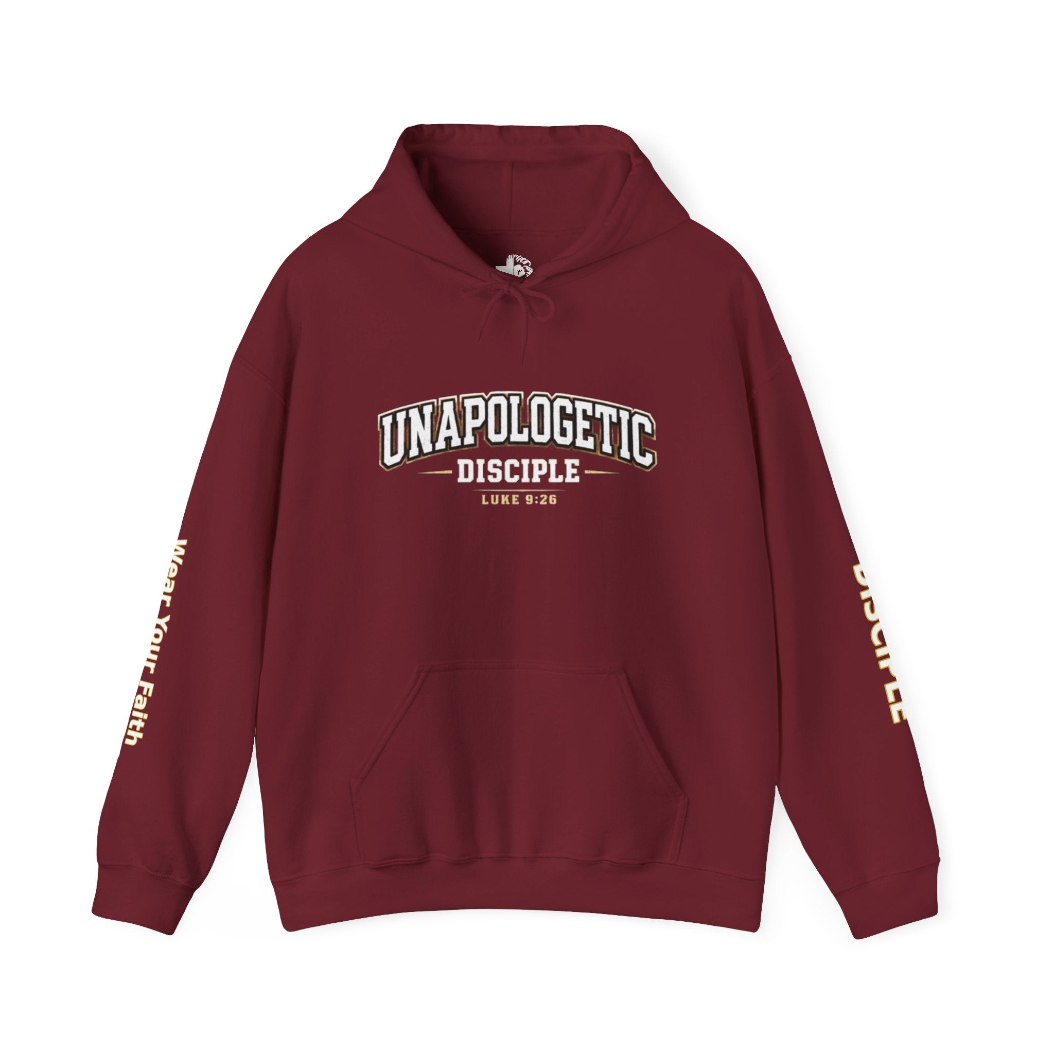 Not Ashamed Hoodie — "Unapologetic Disciple" Christian Faith Sweatshirt (Romans 1:16)