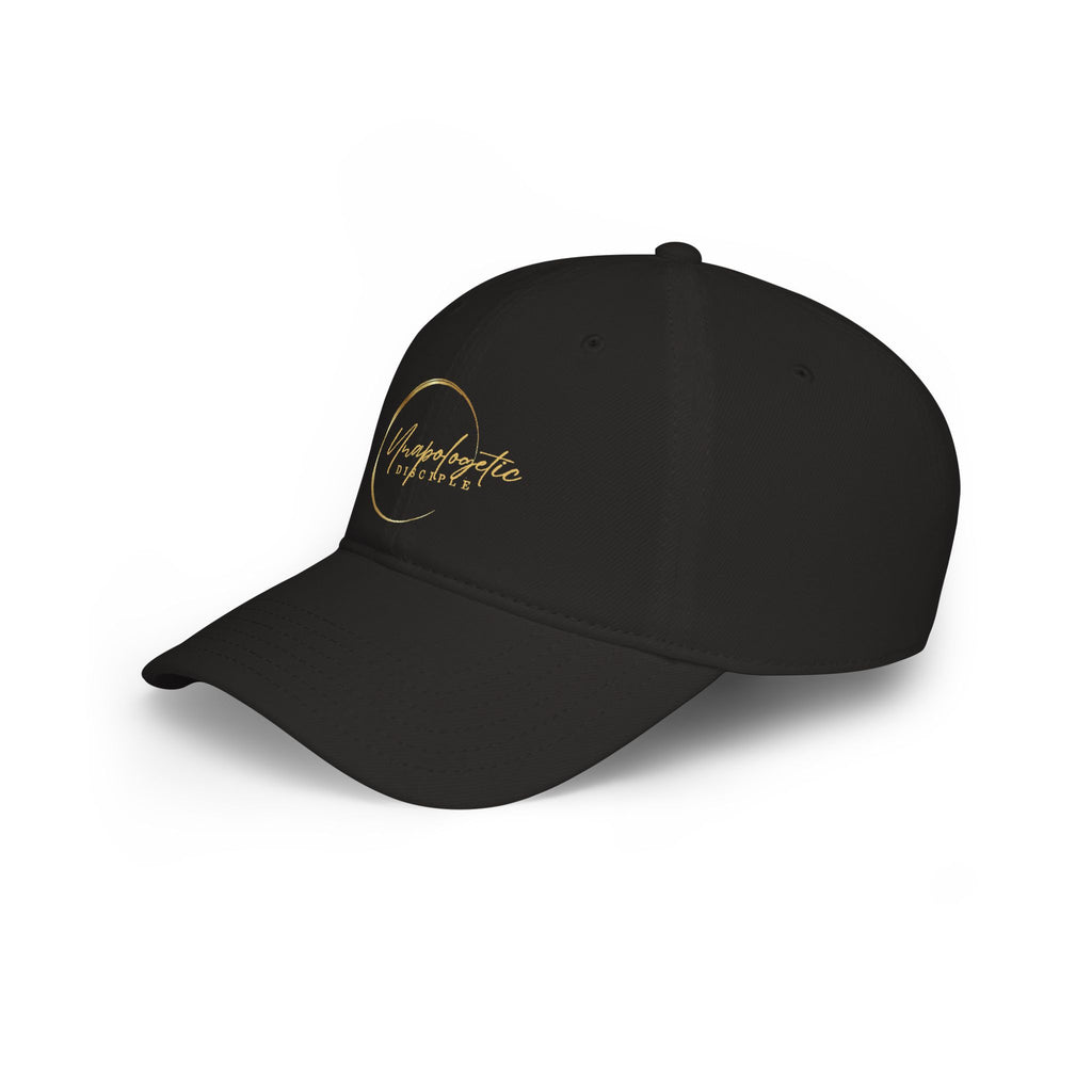 Unapologetic Woman baseball cap | gold script crescent logo