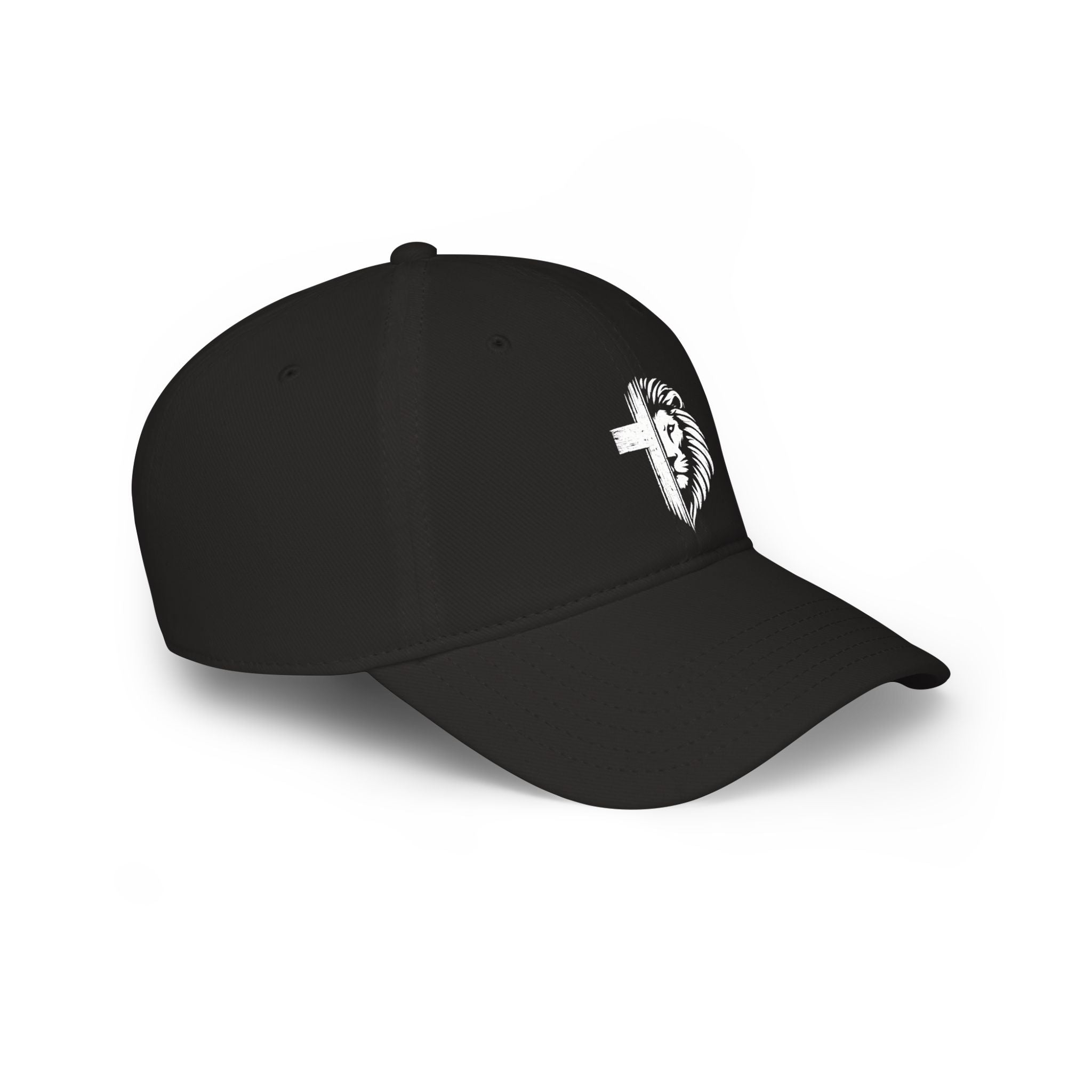 Christian Lion Cross Embroidered Cap