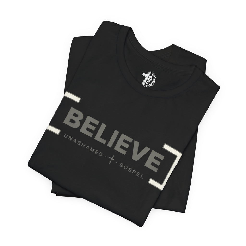 Believe Faith T-Shirt — "BELIEVE" Washed + Gospel Christian Tee