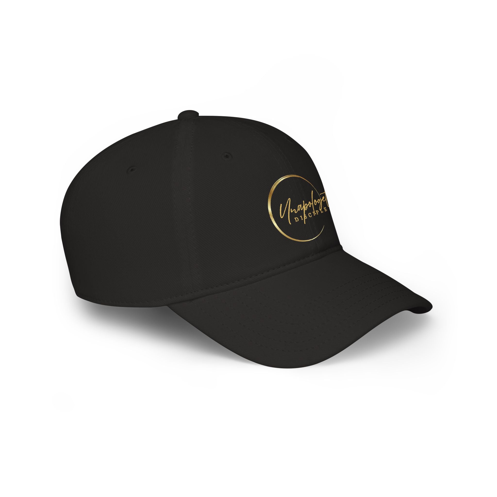 Unapologetic Woman baseball cap | gold script crescent logo